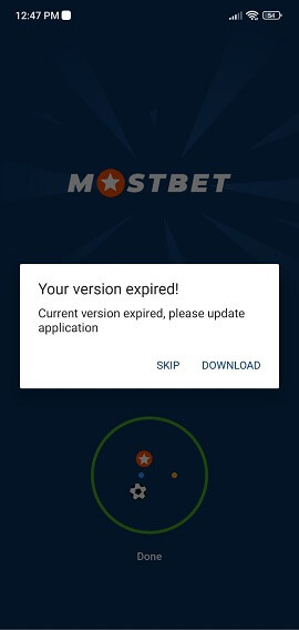 How to update old version Mostbet app in India