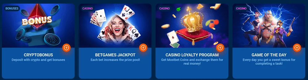 Bonuses Mostbet online Casino