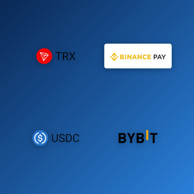 Bitcoin, USDT and Ethereum icons representing crypto payout options for Mostbet affiliate partners