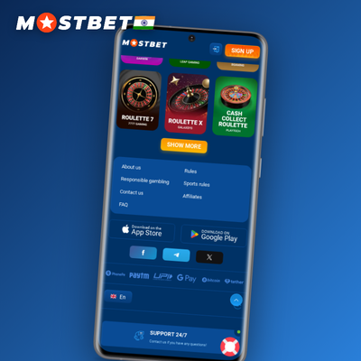 Mostbet Lucky Jet round history feed showing past crash multiplier tags in a coloured strip