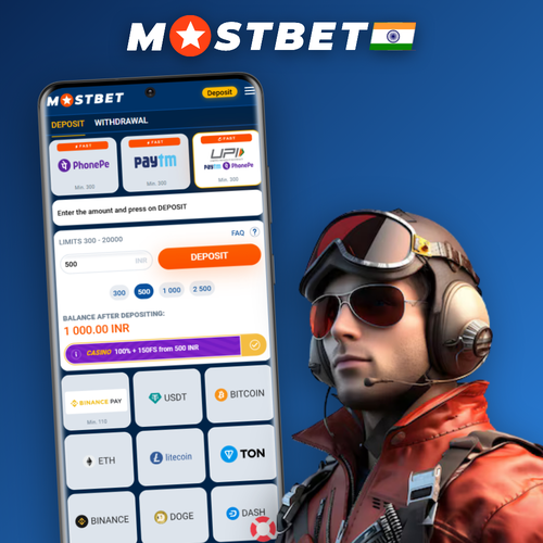 Mostbet withdrawal cashier screen with UPI and card options for Indian players